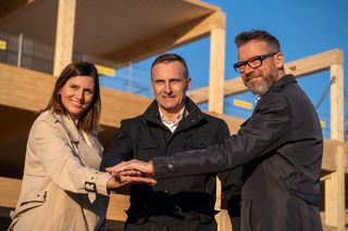 Największy biurowiec z CLT powstaje w Środzie Wielkopolskiej