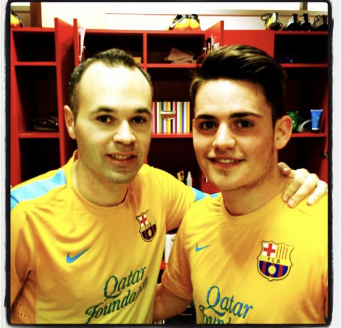 Andres Iniesta i Joan Roman