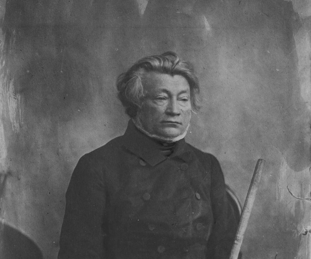 Adam Mickiewicz. Reprodukcja fotografii Michała Szweycera z 1853 roku