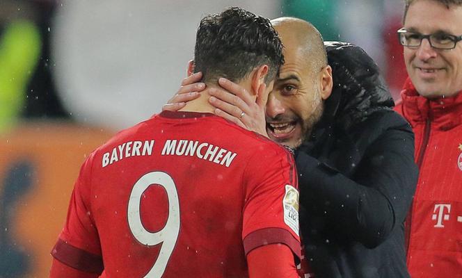 Robert Lewandowski i Pep Guardiola