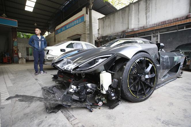 Koenigsegg Agera R rozbity w Chinach