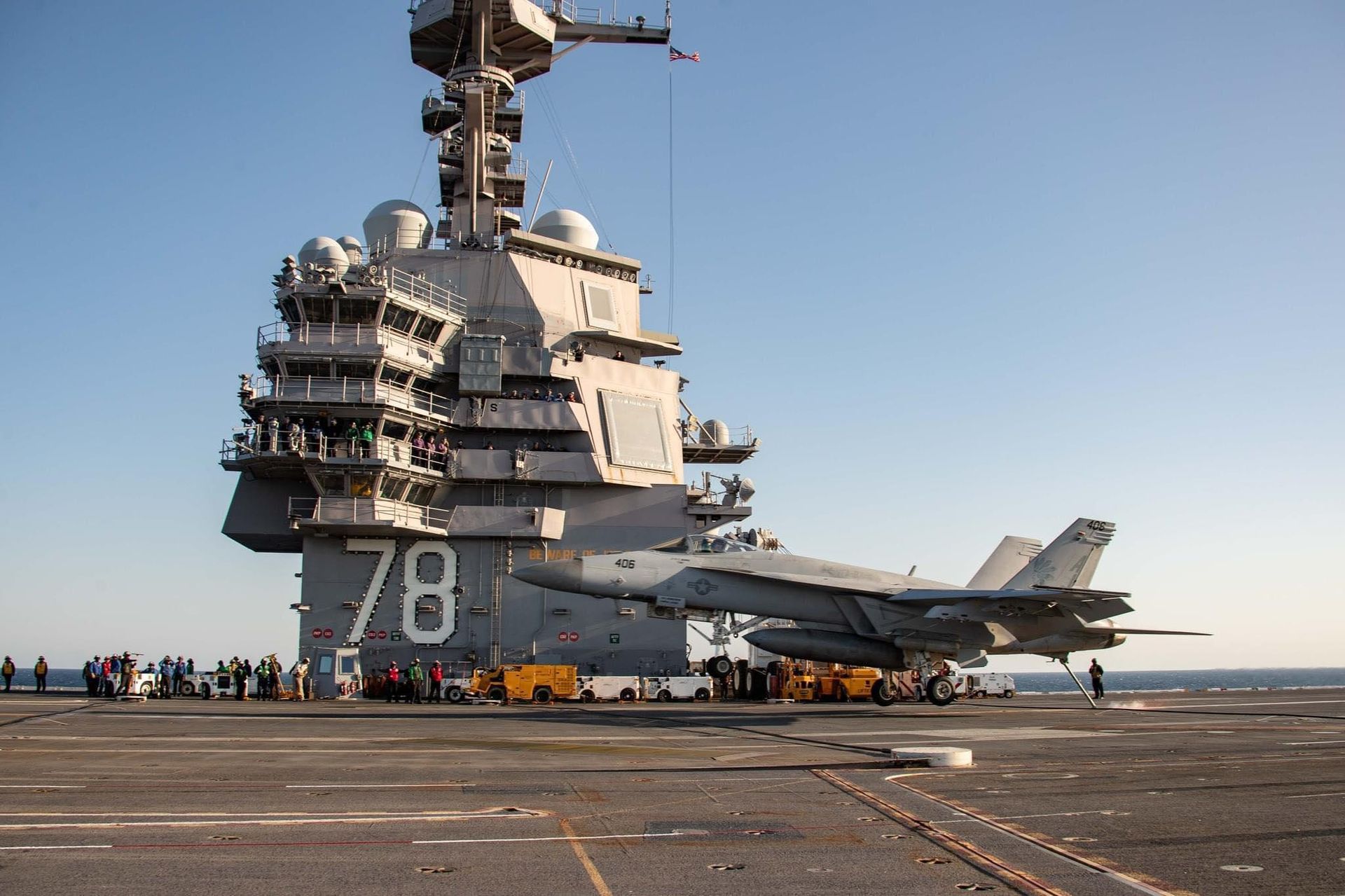 F/A-18 na USS Gerald R. Ford