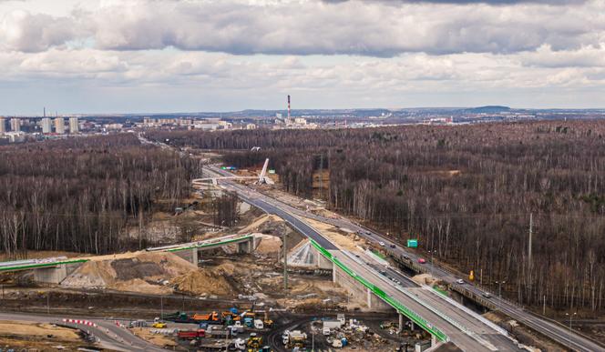 Katowice: Będzie zmiana organizacji ruchu na węźle Giszowiec. Jest data otwarcia nowej jezdni [ZDJĘCIA]