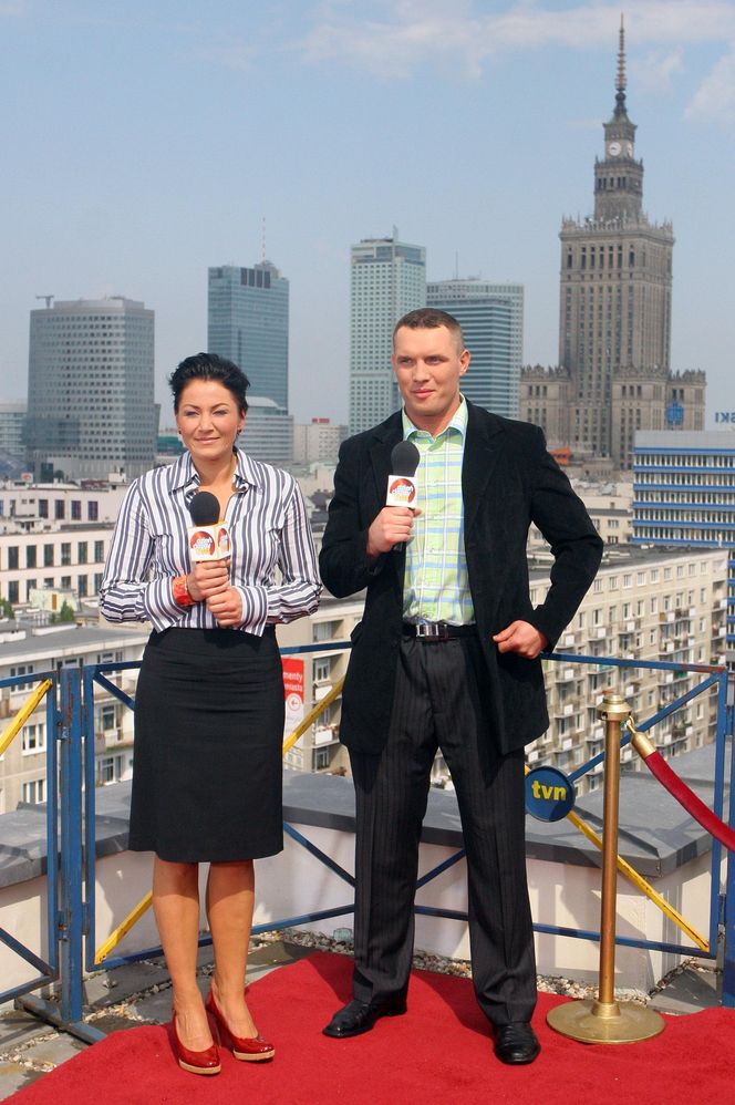 Agnieszka Rylik i Albert Sosnowski podczas nagrania DDTVN w 2007 roku 