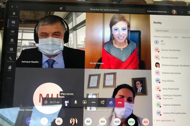 Tak wygląda obrona pracy online. Historyczny moment na Politechnice Białostockiej 