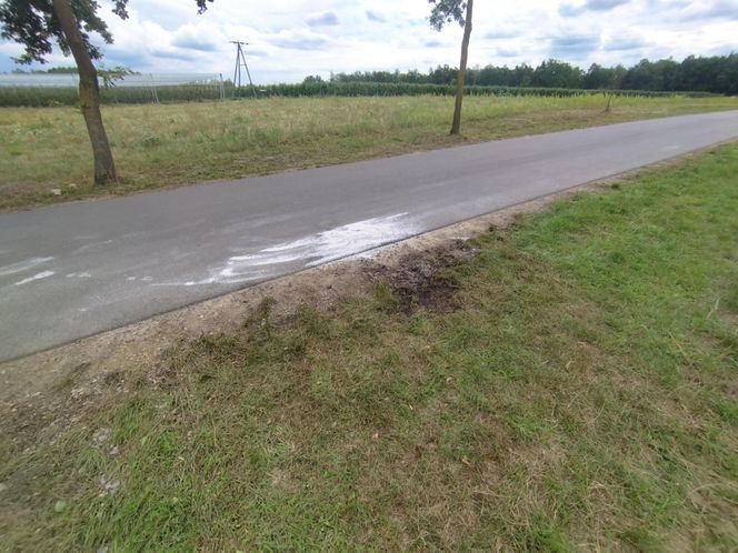 Ślady zbrodni na drodze, spalone ubrania ofiary spod Grójca. Sąsiedzi: "Myśleliśmy, że to mafijne porachunki"