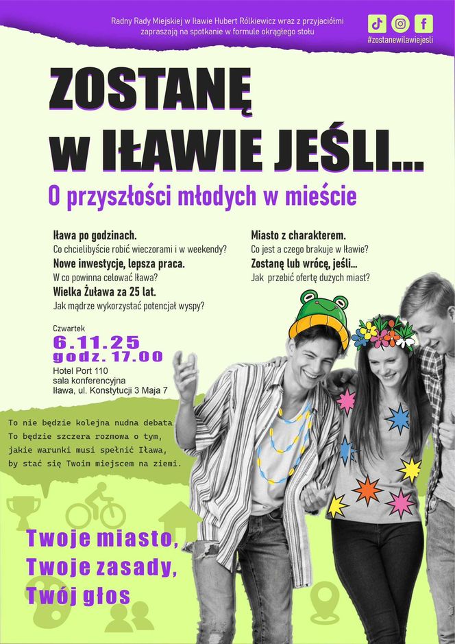 Zostanę w Iławie plakat