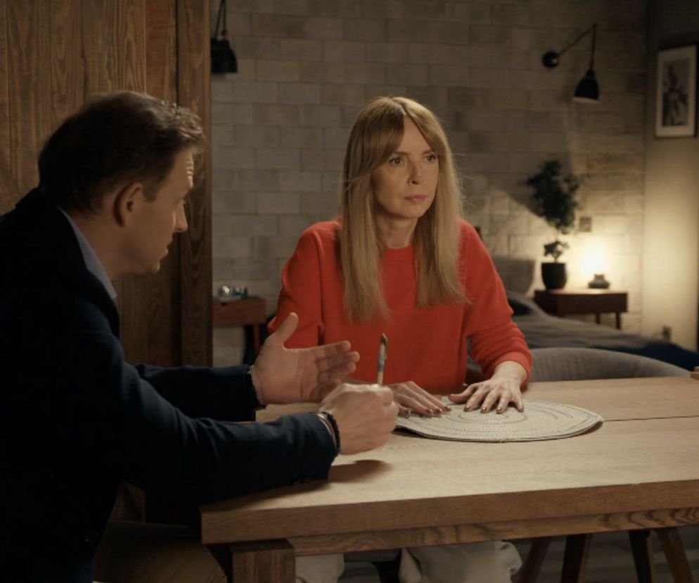 Barwy szczęścia odc. 3195. Agnieszka (Katarzyna Tlałka), Łukasz (Michał Rolnicki)