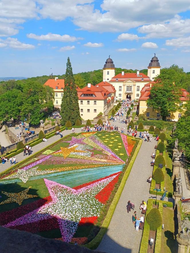 Zamek Książ. Festiwal kwiatów 2024