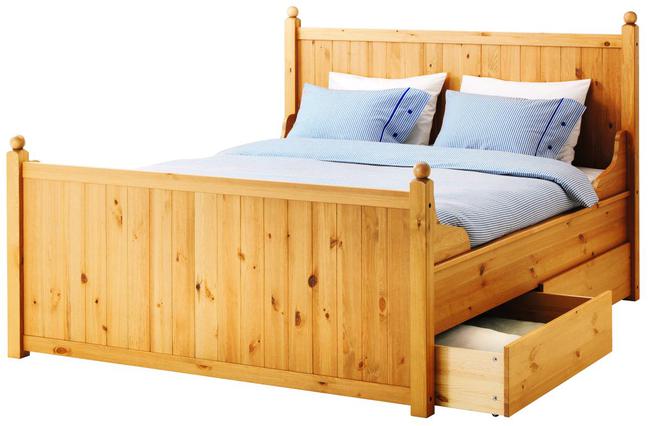 Łóżko drewniane z litej sosny