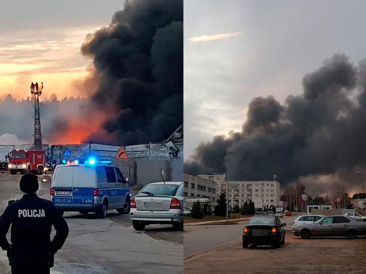 Starachowice: Potężny pożar! Nad miastem kłęby dymu! [AKTUALIZACJA, ZDJĘCIA, WIDEO]