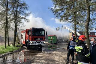 Pożar składowiska w Łowiczku! 19 zastępów straży pożarnej w akcji