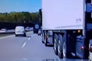 Pirat na autostradzie trafił na policję. Duża kara