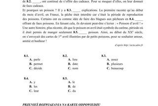 ARKUSZE CKE - Matura francuski - poziom podstawowy 2019