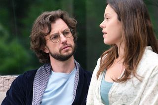 M jak miłość odc. 1891. Kasia (Paulina Lasota), Mariusz (Mateusz Mosiewicz)