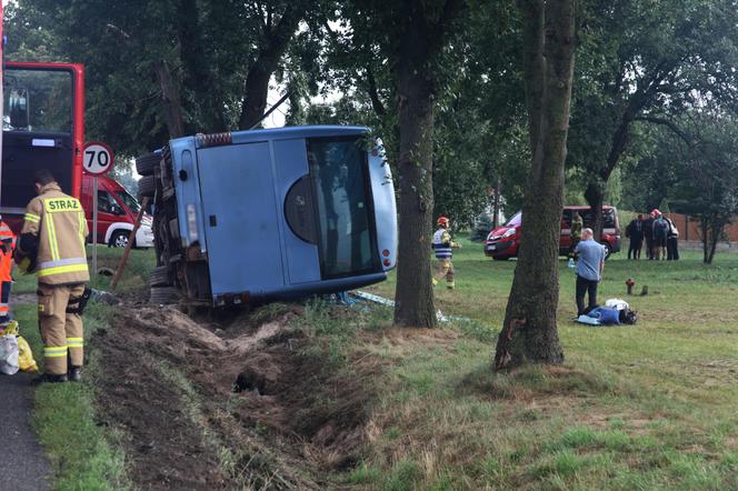 Wypadek autokaru w Chromnej pod Siedlcami