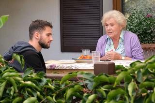 M jak miłość odc. 1698. Barbara (Teresa Lipowska), Mateusz (Krystian Domagała)