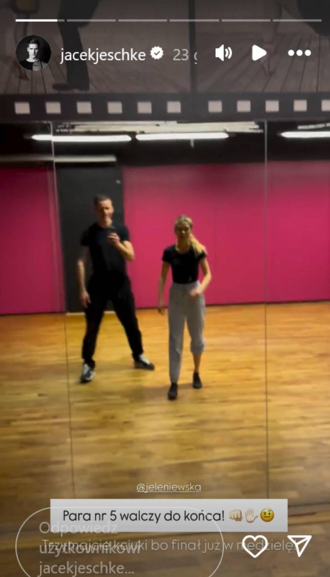 Maria Jeleniewska i Jacek Jeschke przed finałem "TzG"