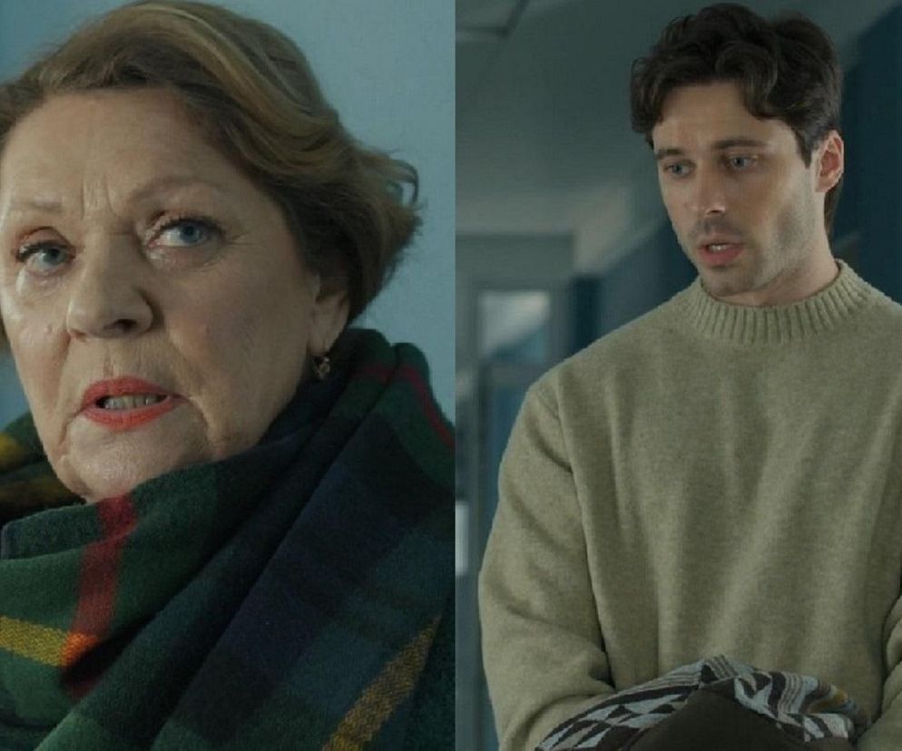 Barwy szczęścia, odcinek 3202. Józefina (Elżbieta Jarosik), Cezary (Marcel Opaliński)