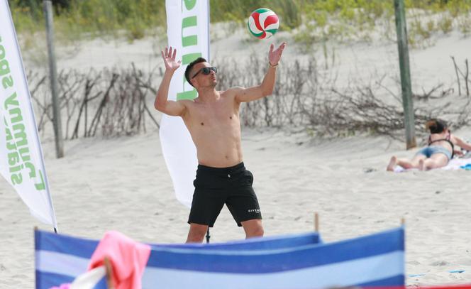 Sławomir Peszko na plaży