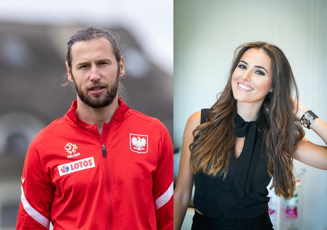 Grzegorz Krychowiak i Celia Jaunat