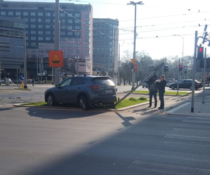 Kolejny wypadek na placu Rodła w Szczecinie!