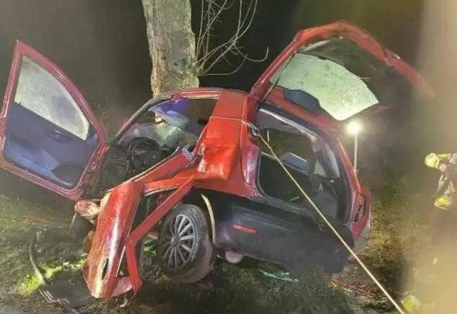 Dwie osoby zginęły w wypadku drogowym w Kąśnej Górnej w Małopolsce. 