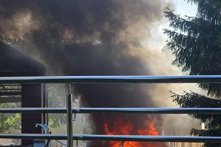 Nisko. Ogień trawił karetki 