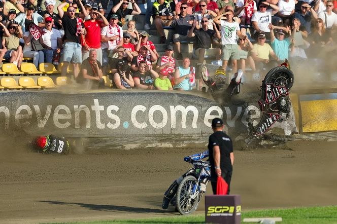 GP Polski w Gorzowie: Zderzenie Martina Vaculika i Kaia Huckenbecka