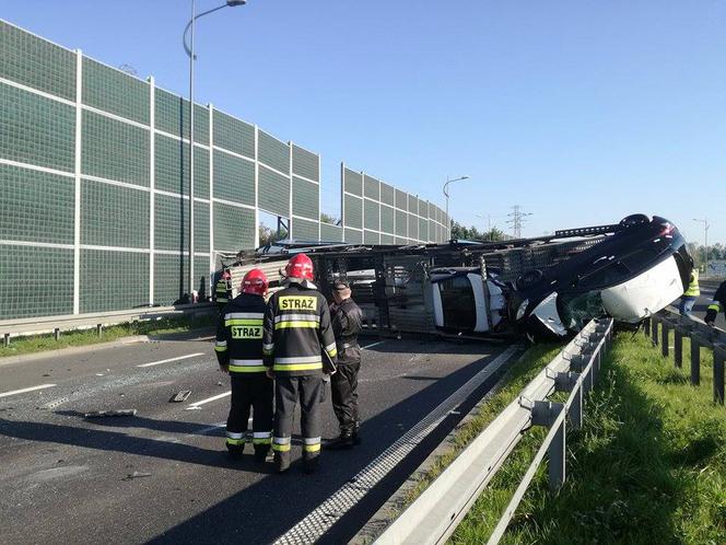 Wypadek na DK1 w Tychach