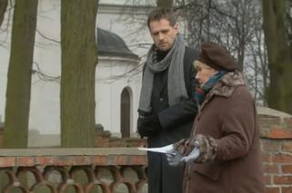 M jak miłość. Michał Łagoda szykuje swój grób w Lipnicy. Zginie w wypadku w USA