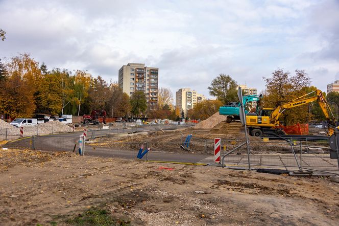 Budowa tramwaju na Stegny w Warszawie