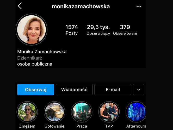 Monika usunęła Zbyszka z Instagrama