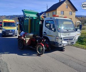 Wypadek w Jeleśni. Dwie ofiary trafiły do szpitala
