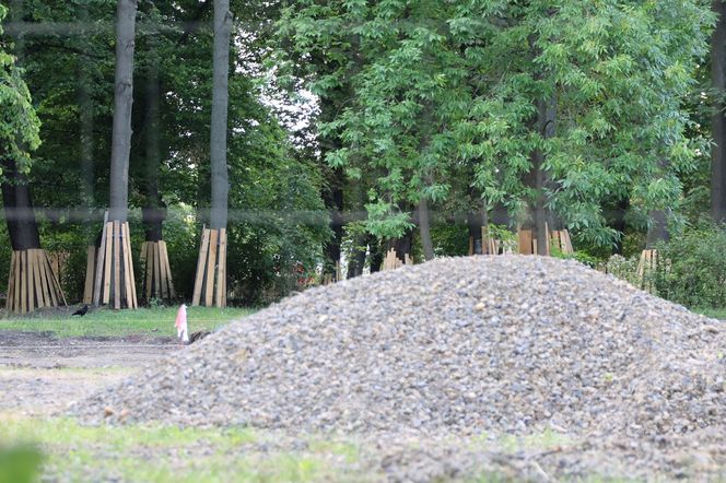 Rewitalizacja parku Bronowickiego w lublinie - postęp prac na koniec lipca 2025