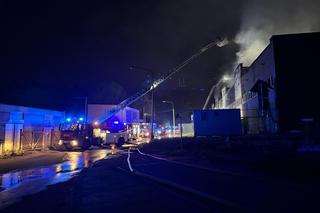 Pożar hali w Mikołowie Kamionce
