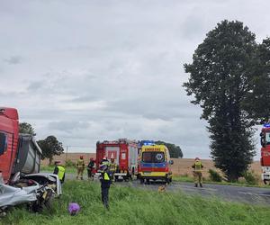 Smiertelny wypadek na trasie Bonin-Koszalin. Trzech nastolatkow z BMW zginelo w zderzeniu z tirem [ZDJECIA]