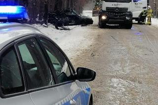 Owadów. 21-latek zginął w wypadku! Jego opel zderzył się z ciężarowym mercedesem [ZDJĘCIA]