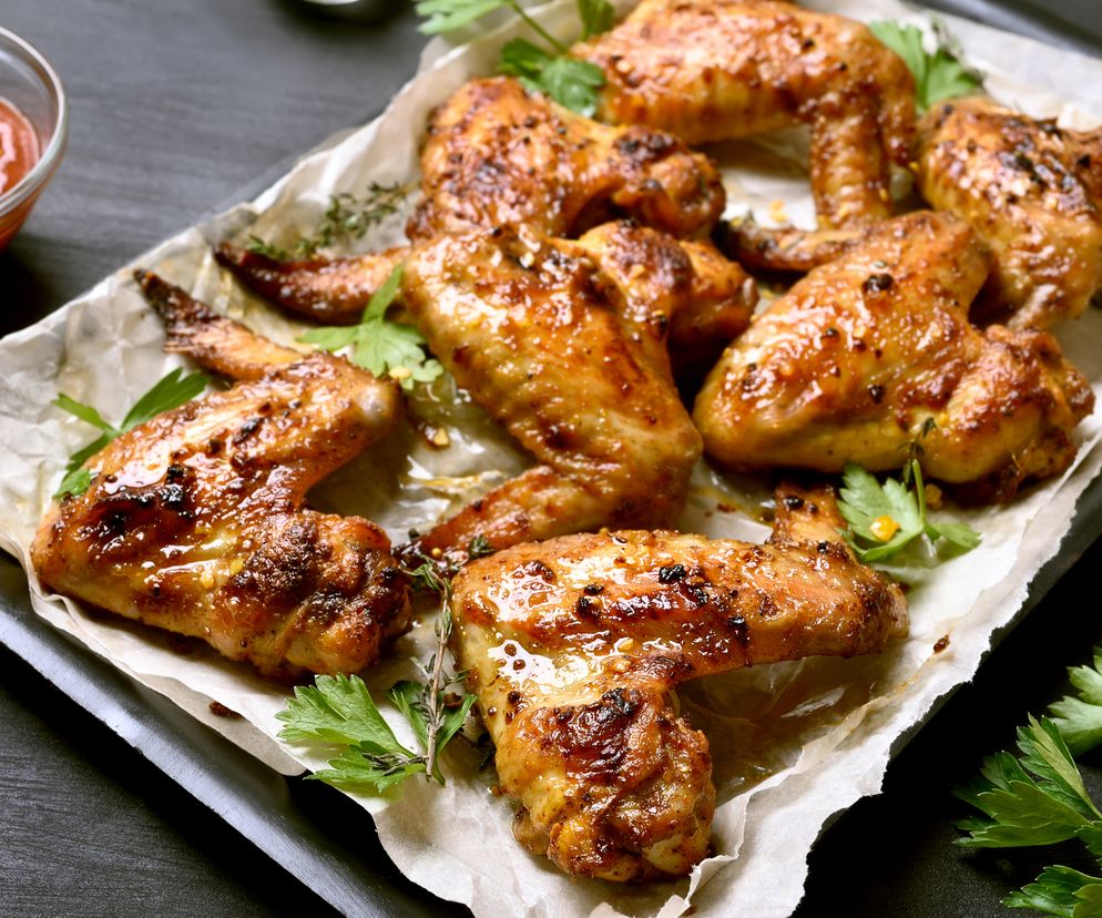 Skrzydełka kurczaka pieczone w majoniezie