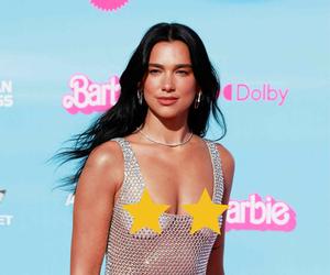 Dua Lipa w przezroczystej kolczudze bez stanika. Tak przyćmiła wszystkie gwiazdy na premierze Barbie