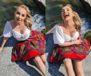 Cleo kusi głębokim dekoltem! Poczuła wiosnę na całego