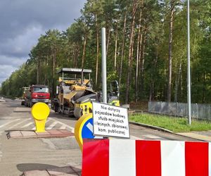 Remont drogi Tychów Stary - Starachowice (październik 2025)