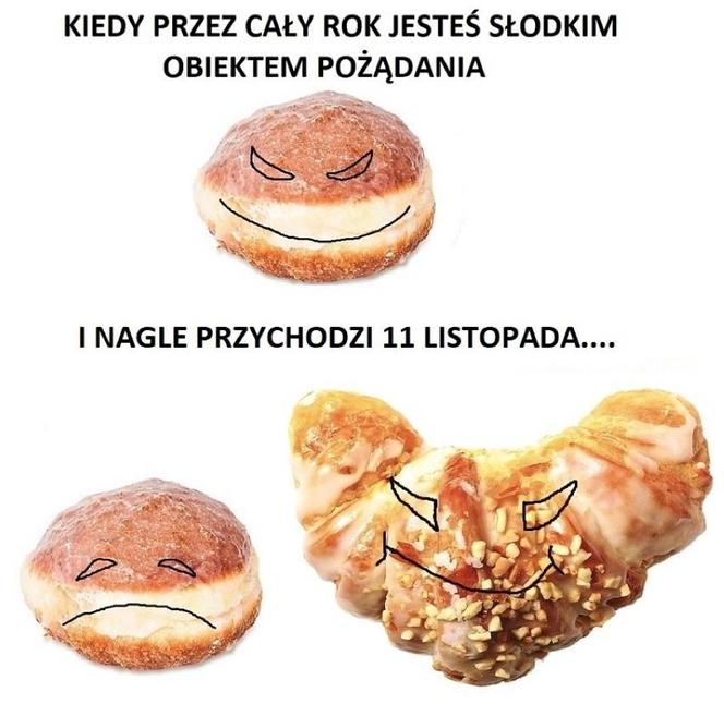 Najlepsze memy o rogalach świętomarcińskich. Tak się je słodkości w Poznaniu!