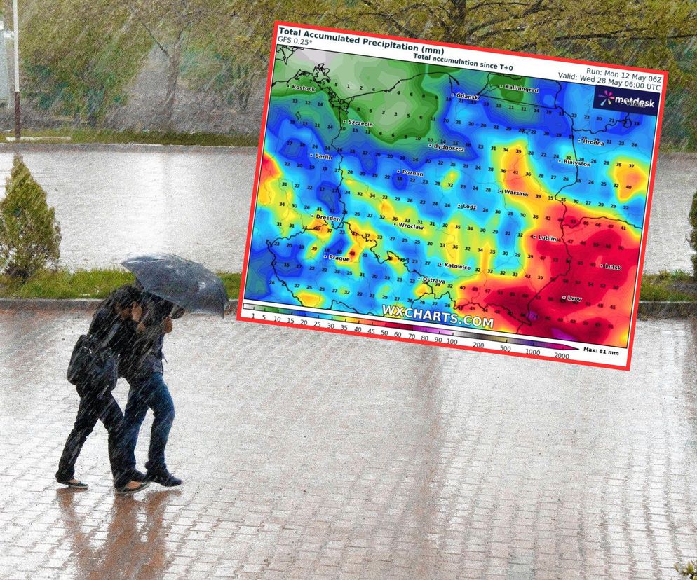 Nadchodzi zimna Zośka. Pogoda w Polsce ulegnie znacznemu pogorszeniu. Będzie potężny deszcz i chłód