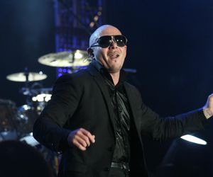 Pitbull podczas pierwszego koncertu w Polsce