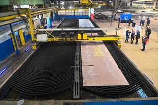 Budowa statku w stoczni szczecińskiej