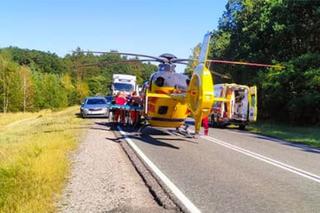   Groźny wypadek na DK 10 pod Bydgoszczą! Ranny motocyklista [ZDJĘCIA]