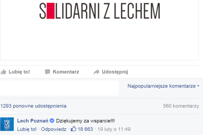 Solidarni z Lechem... Poznań?
