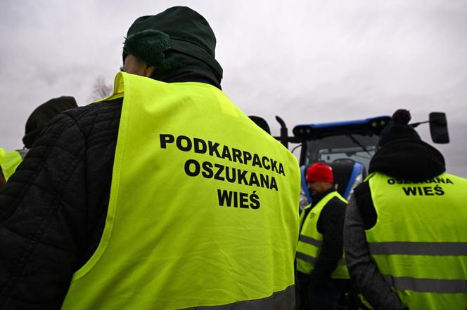 Protest rolników w Medyce