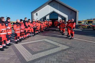 Pogrzeb ratownika medycznego zabitego w Siedlcach. Bliscy żegnają pana Cezarego